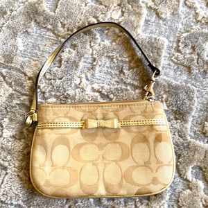 Gold Coach wristlet
